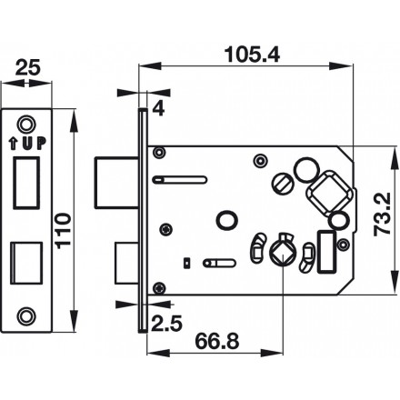 Khóa điện tử Hafele EL7900-TCB 912.05.641
